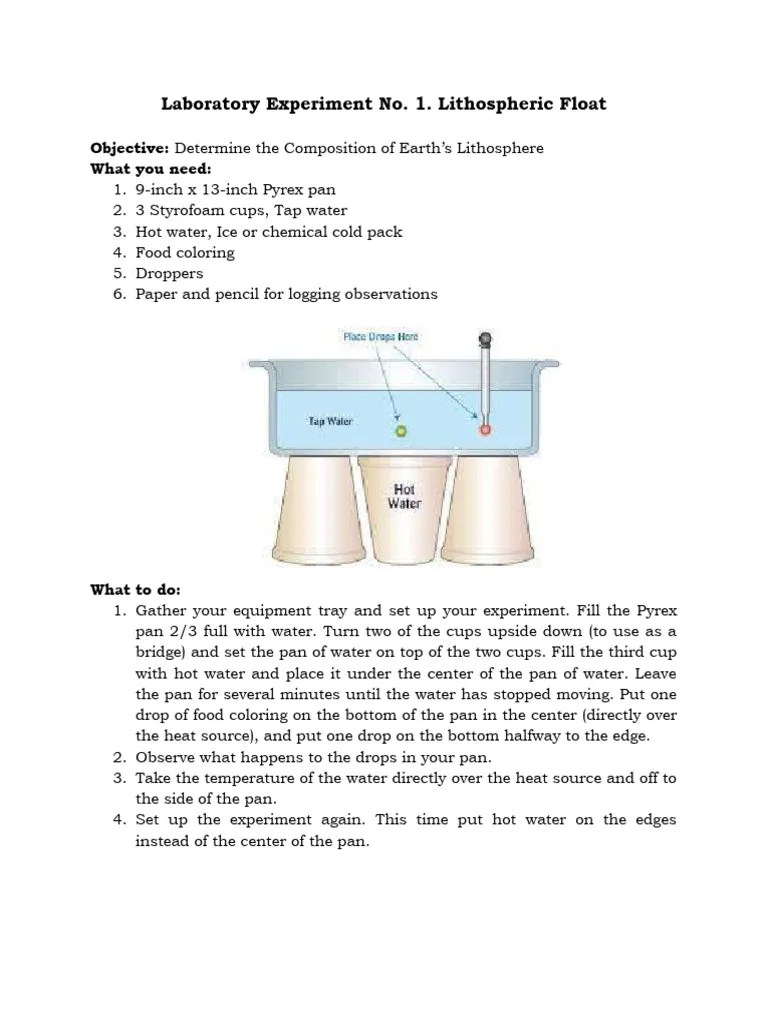 Laboratory Experiment No. 1 Convection Current PDF