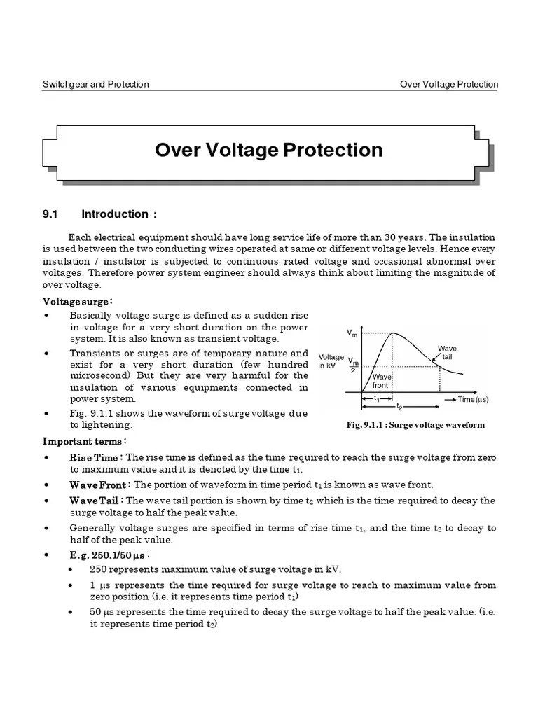 Unit 5 Over voltage protection PDF