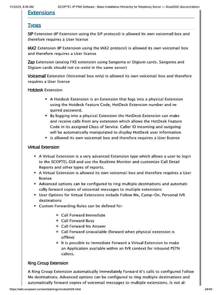 Extensions Setup | PDF