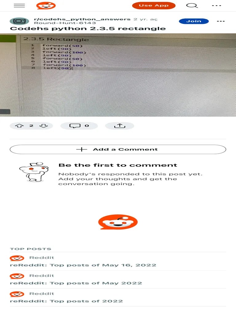 Codehs Python 2.3.5 Rectangle Rcodehs Python Answers PDF