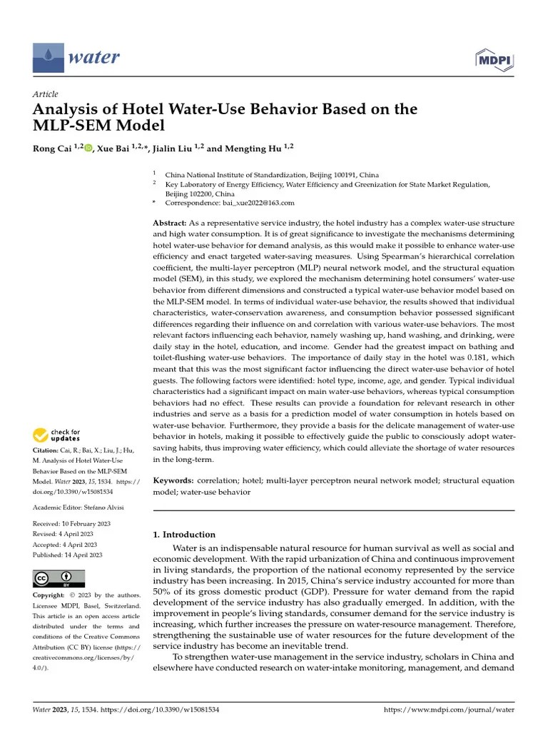Analysis of Hotel WaterUse Behavior Based On The PDF Receiver