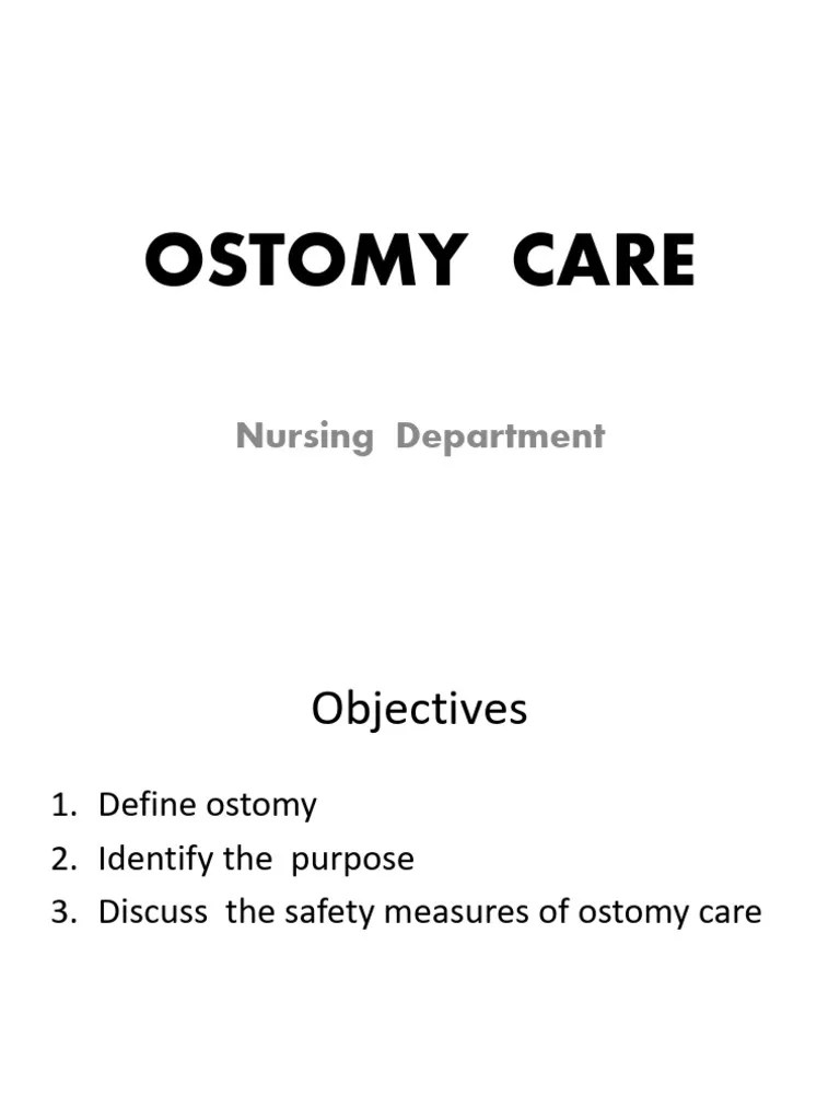 OSTOMY ppt PDF