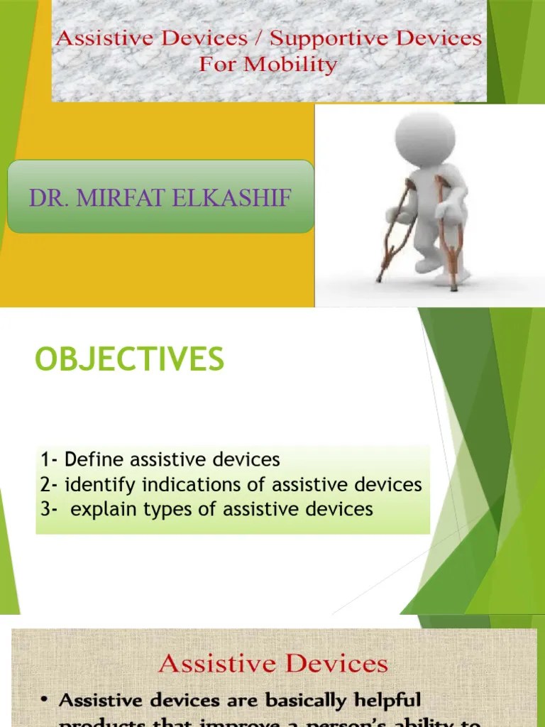 Assistive Devices Supportive Devices PDF