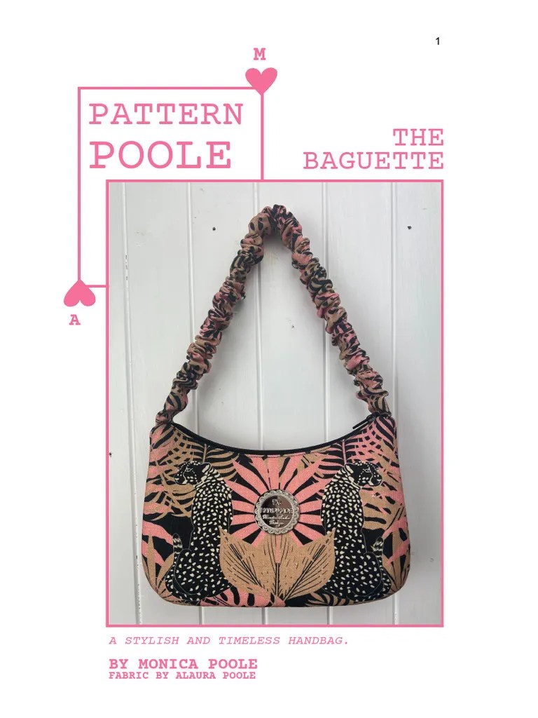 Pattern Poole Baguette PDF Pattern PDF Seam (Sewing) Sewing