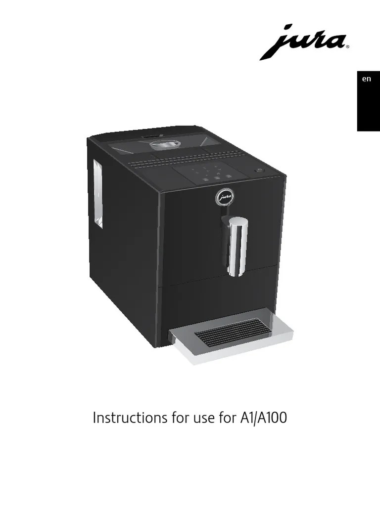 Instructions For Use For A1/A100 PDF Coffee