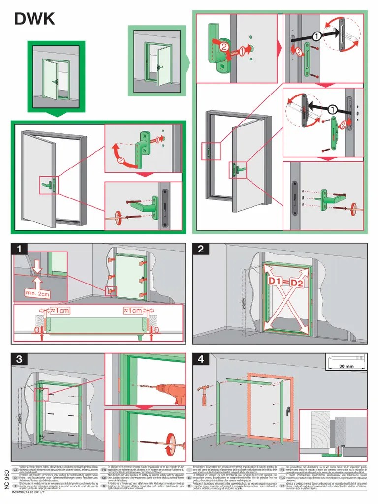 Access door install plan, technical details PDF