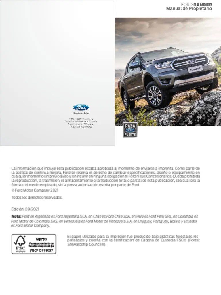 Manual Ranger 2021 09 | Descargar gratis PDF | Airbag | Privacidad en