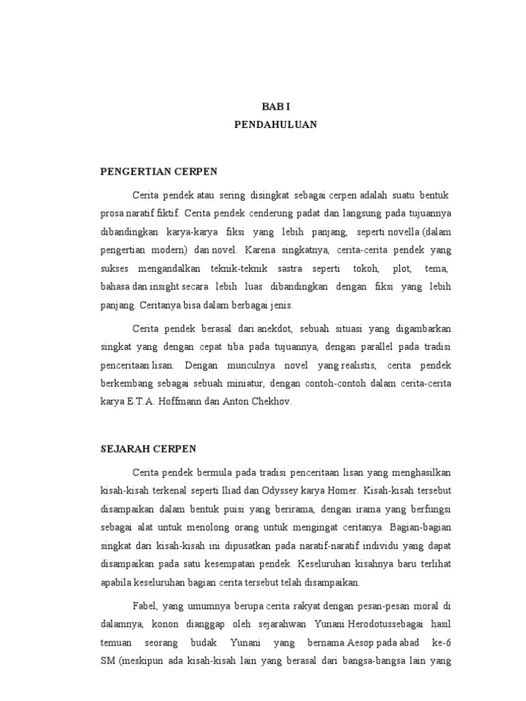 Makalah Cerpen | PDF