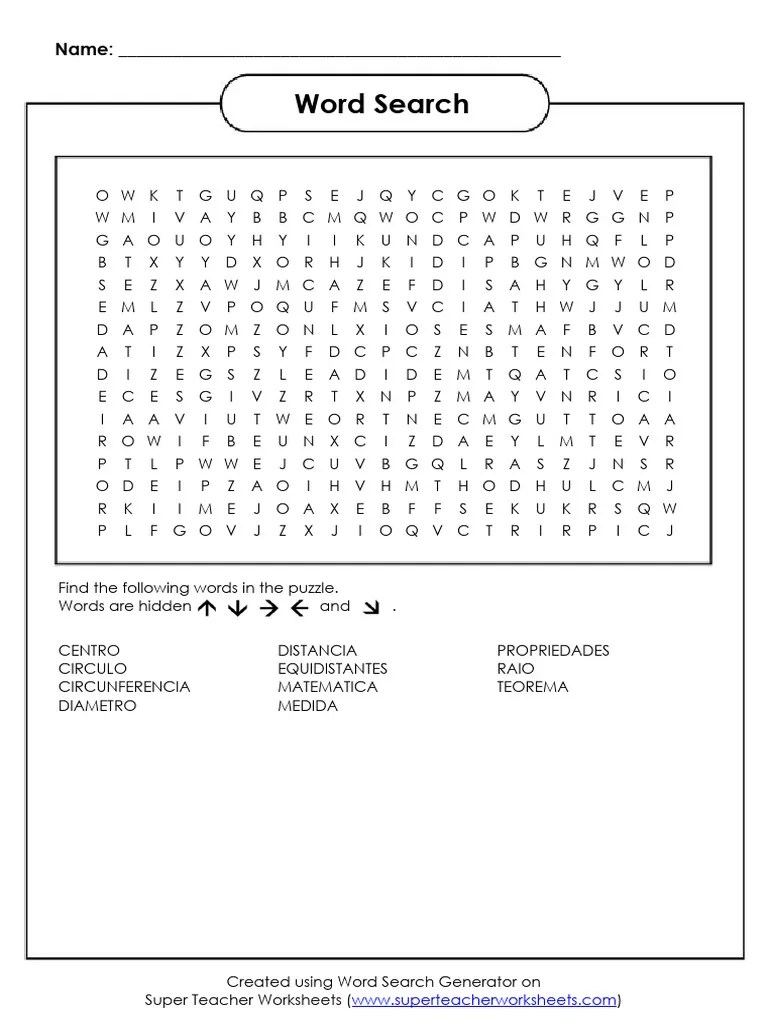 Super Teacher Worksheets - Word Search | PDF | Puzzles | Word Puzzles