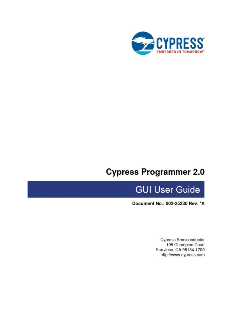 Cypress Programmer User Guide | PDF | Microcontroller | Flash Memory