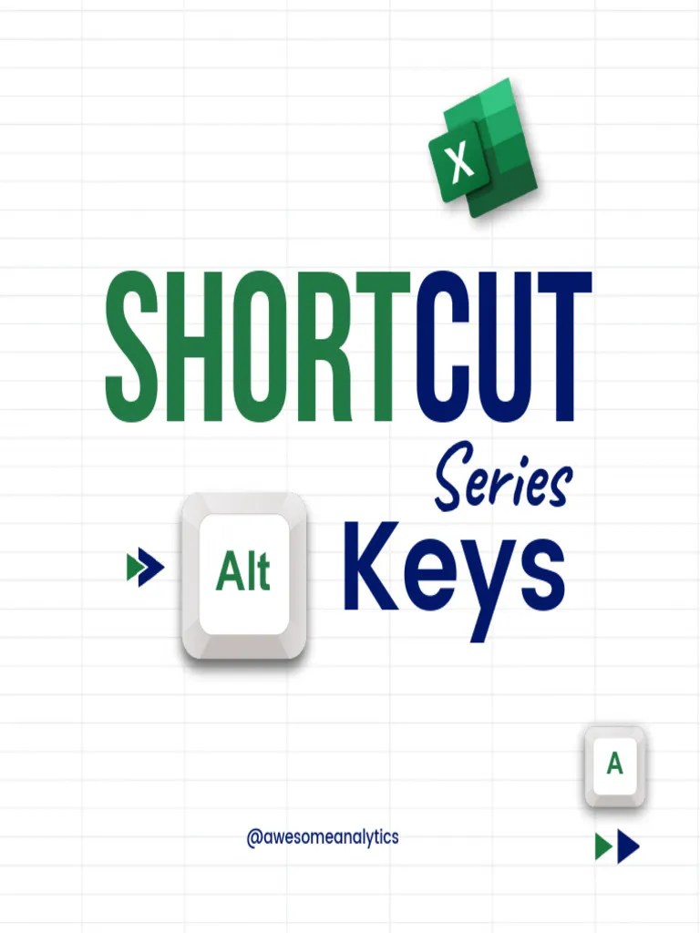 Excel Shortcut keys PDF