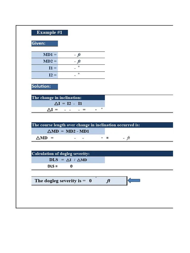 Calculation of Dogleg Severity PDF