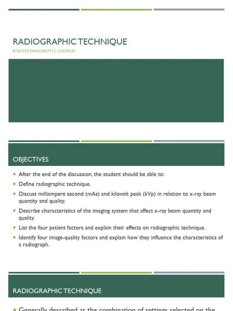 Radiographic Technique Download Free PDF Rectifier Radiography