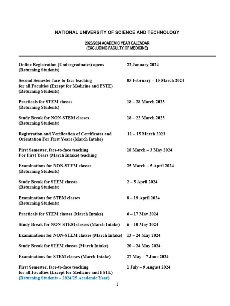20232024 2025 University Calendar Draft PDF Academic Term Academia