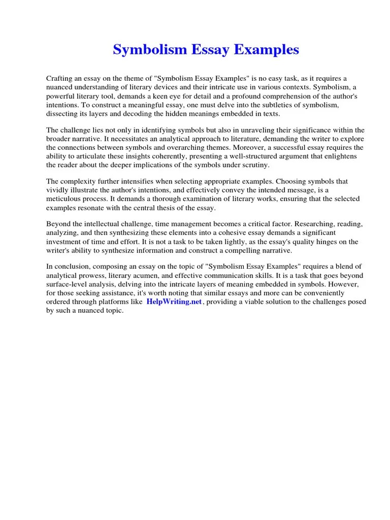 Symbolism Essay Examples Download Free PDF Essays Michelangelo