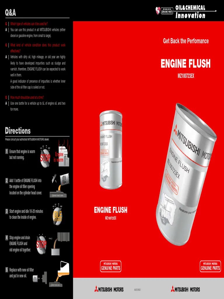 Engine Flush PDF Engines Motor Oil