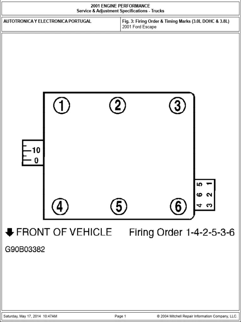 Firing Order Escape 3.0L | PDF