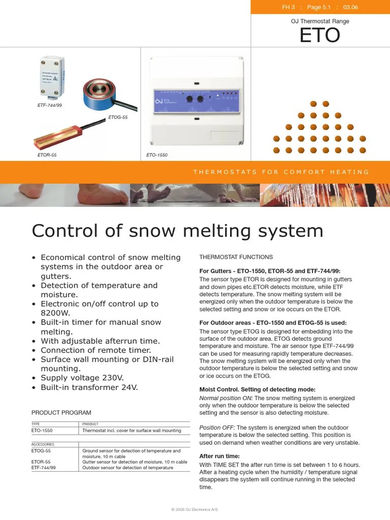 3 5 1-10 05-Eto-Gb | PDF | Thermostat | Snow