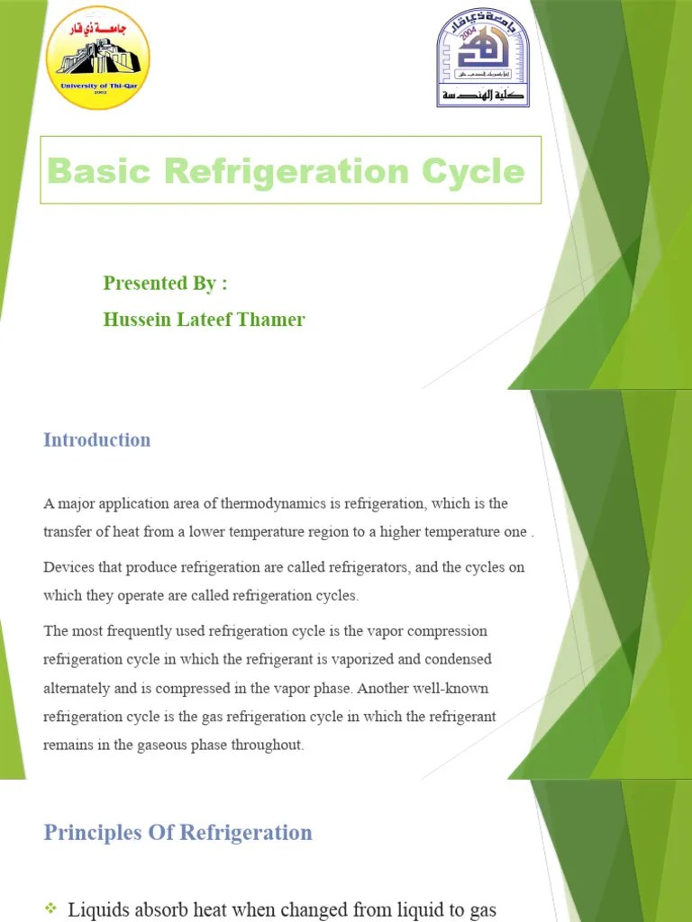 Basic Refrigeration Cycle PDF