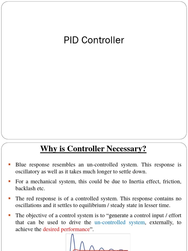 PID Controller PDF Control Theory Computer Engineering