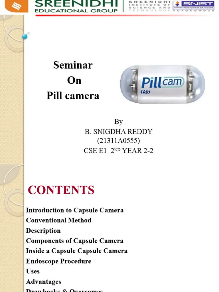 Pill Camera PDF Equipment Electronics