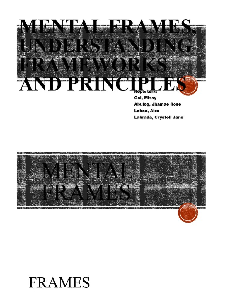 Mental Frames, Understanding Frameworks and Principles PDF