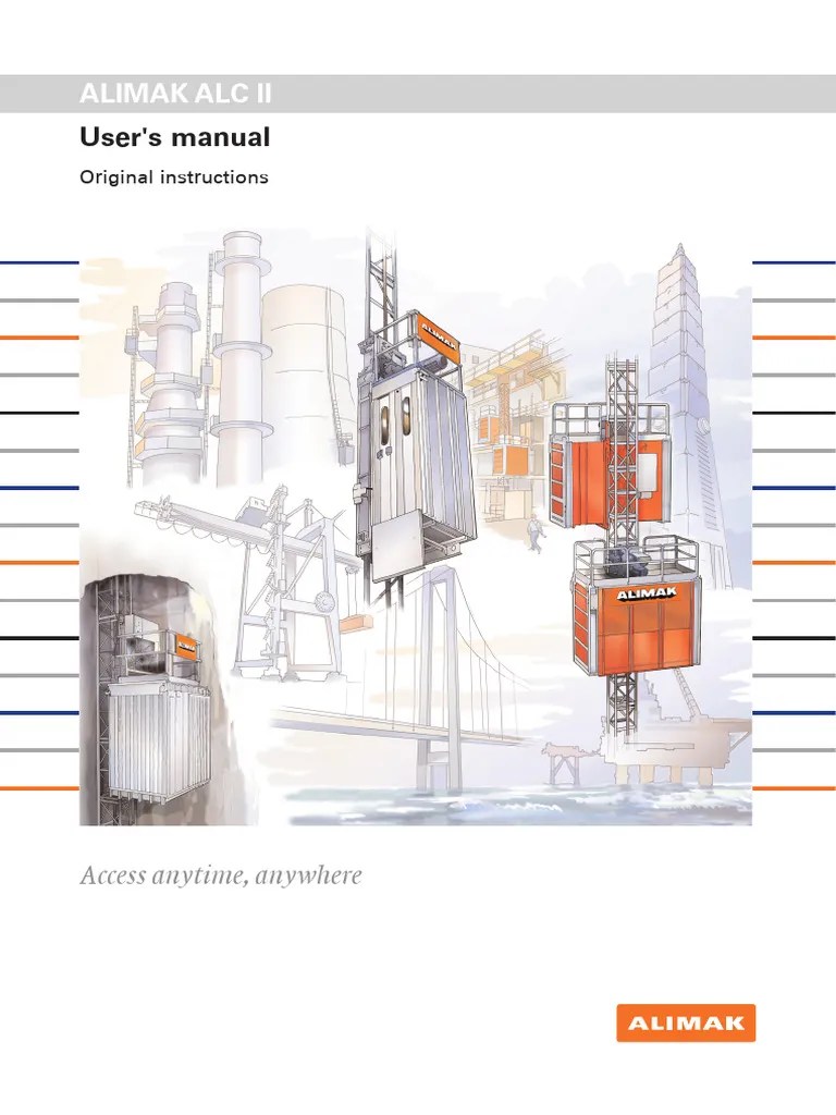 Alimak Alc II PDF Elevator Battery Charger