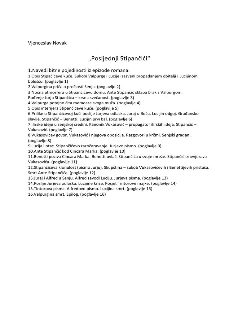 lektiraVjenceslav_NovakPosljedni_Stipancici PDF