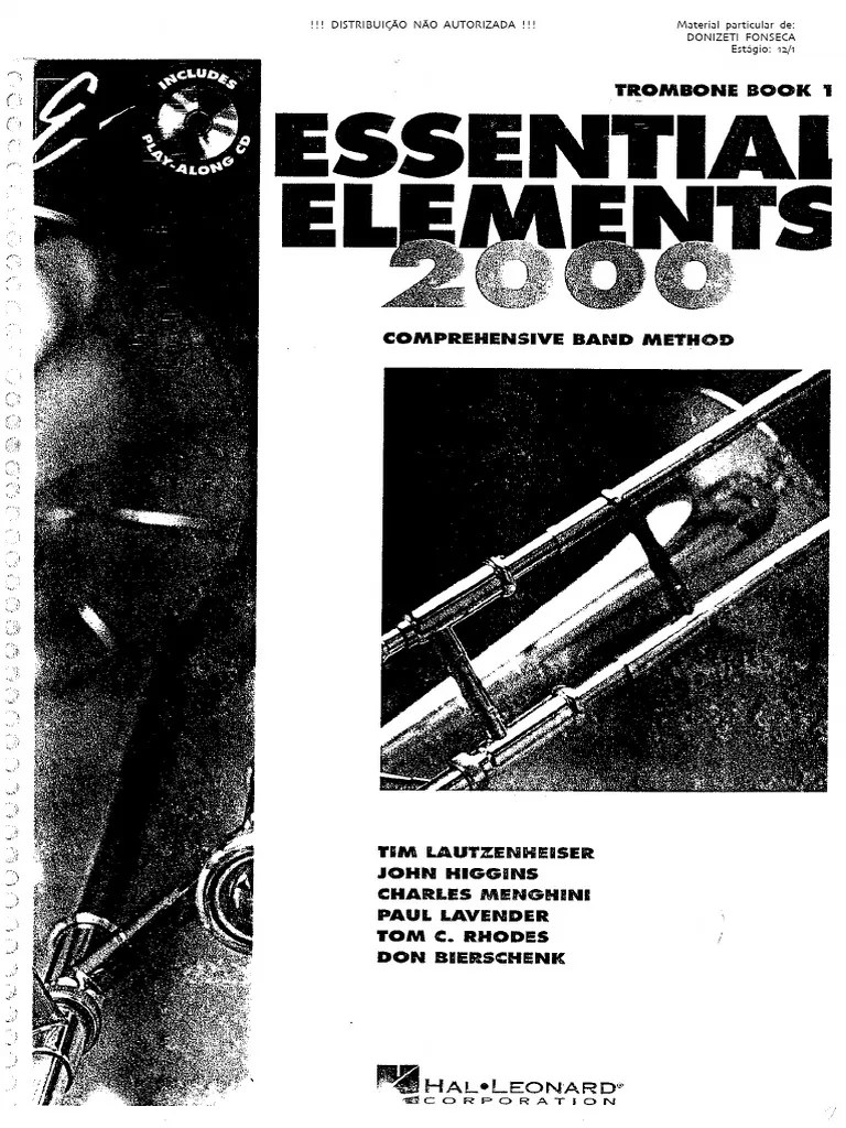 Essential Elements Trombone Vol 1 PDF