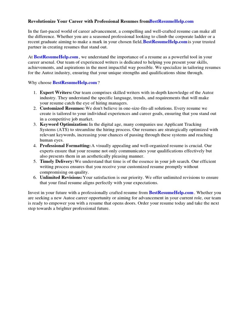 Autozone Parts Sales Manager Resume PDF Sales Résumé