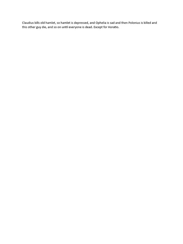 Claudius Kills Old Hamlet PDF