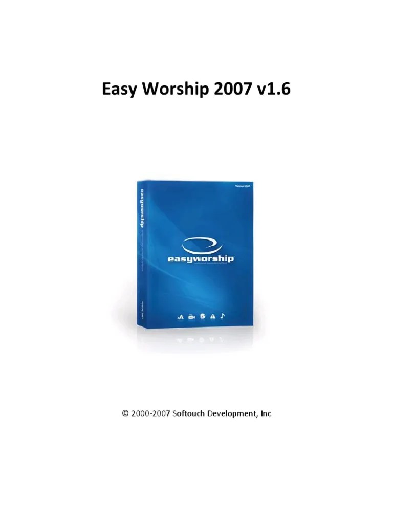 Software Presentation Easy Worship 2007 v1 Screenshot System Software