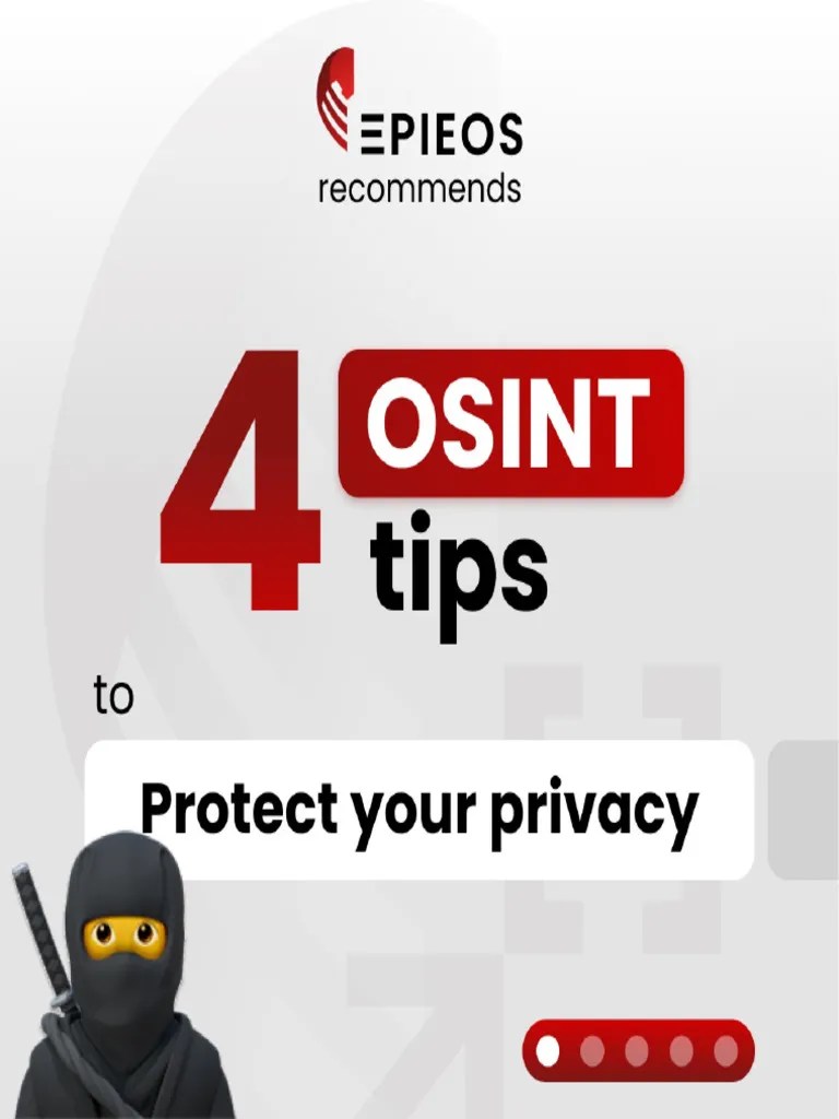 4 OSINT Tips To Protect Your Privacy PDF