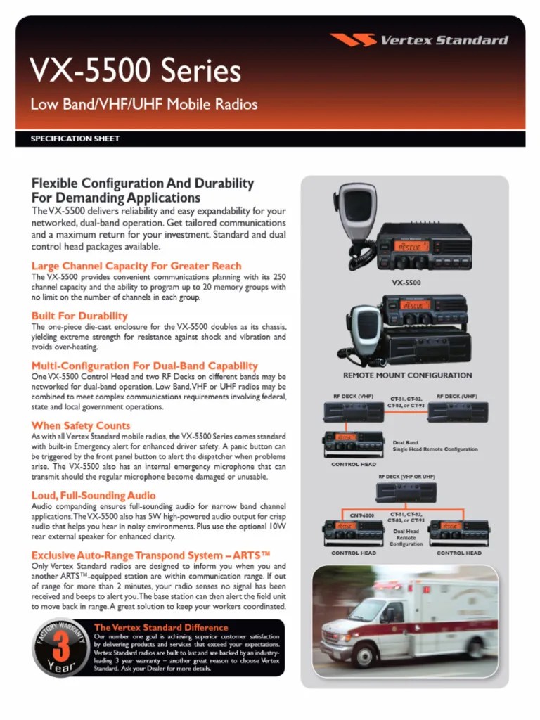 Catálogo VX-5500 VHF | PDF