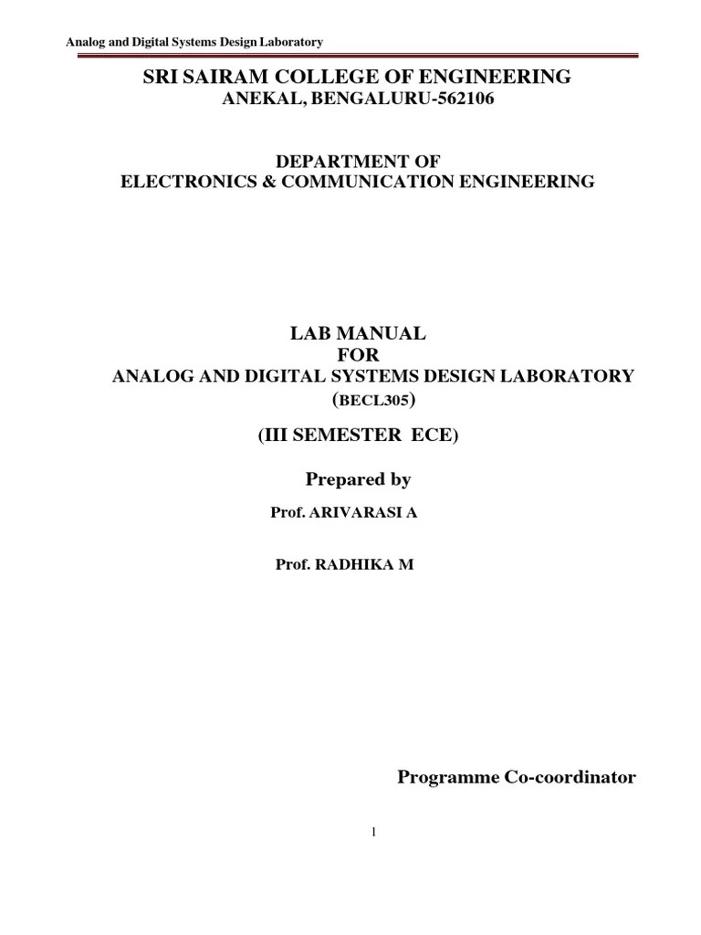 Adsd Manual | PDF | Amplifier | Capacitor
