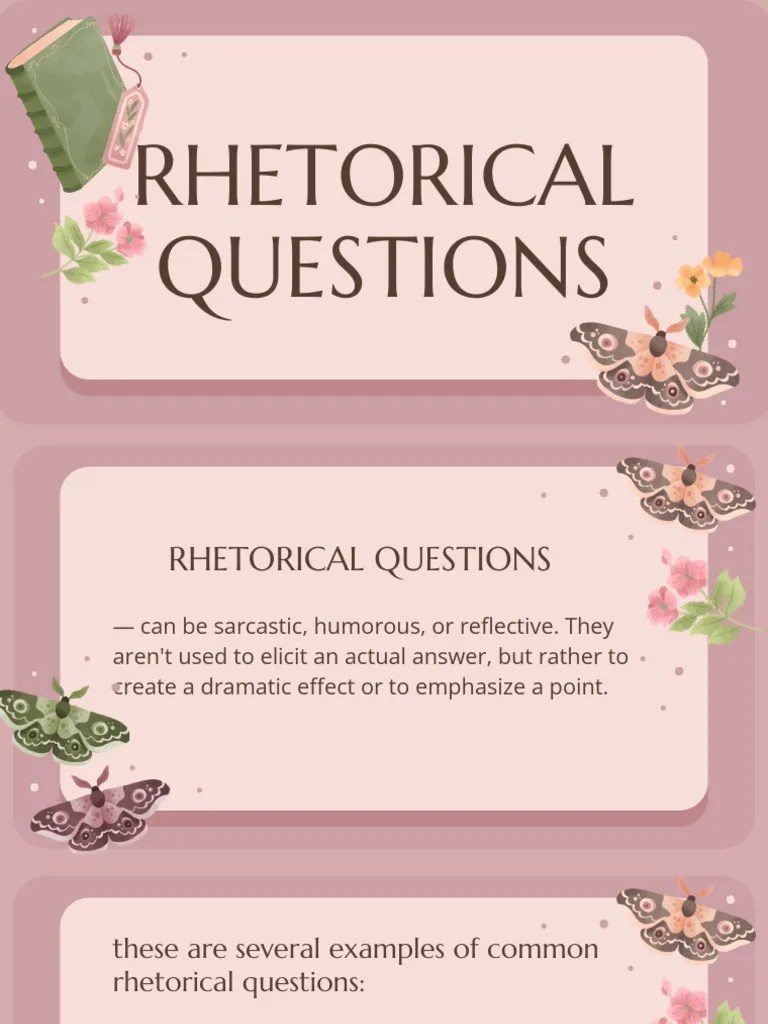 Guide to Using Rhetorical Questions PDF