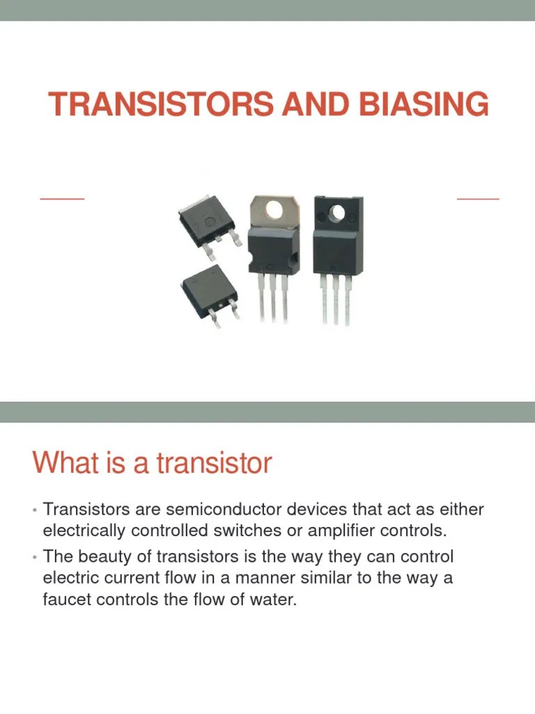 TRANSISTORS AND BIASING Main PDF Bipolar Junction Transistor Transistor