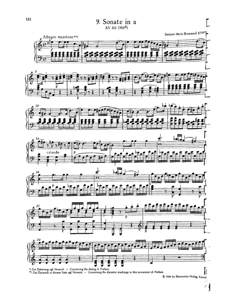 Mozart K.310I PDF