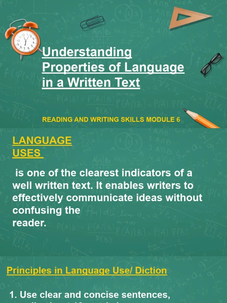 Properties of A Well Written TextWPS Office PDF Acronym Language