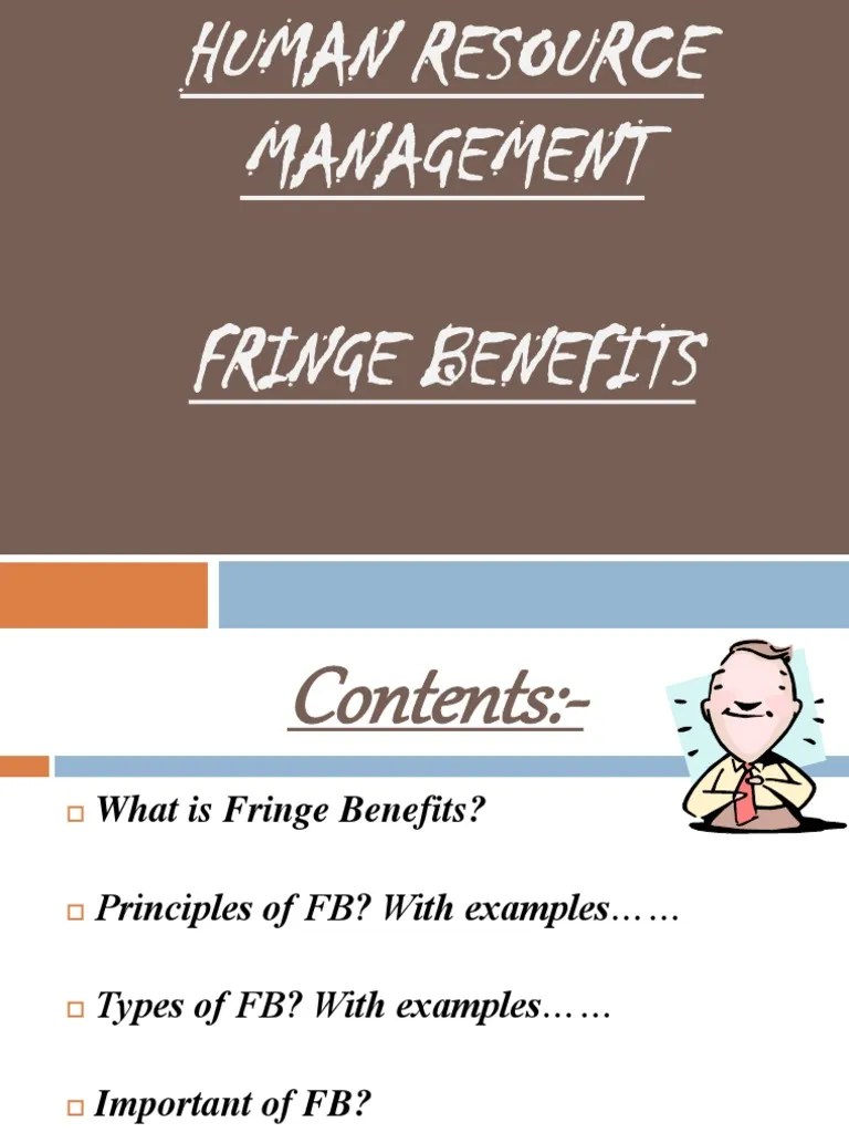 Fringe Benefits | PDF | Employee Benefits | Pension