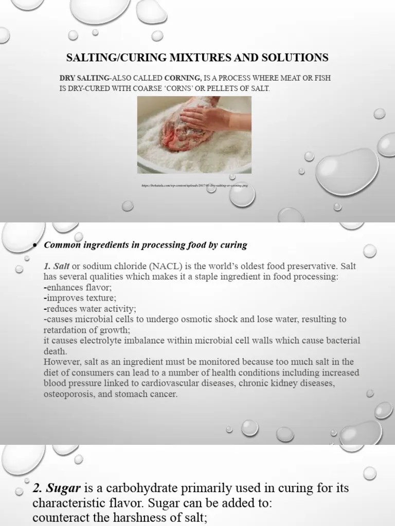TLE QUARTER 3 Food Processing (Salting Curing Mixtures and Solutions