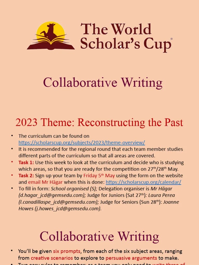 Wsc 2025 Collaborative Writing Guide Pdf