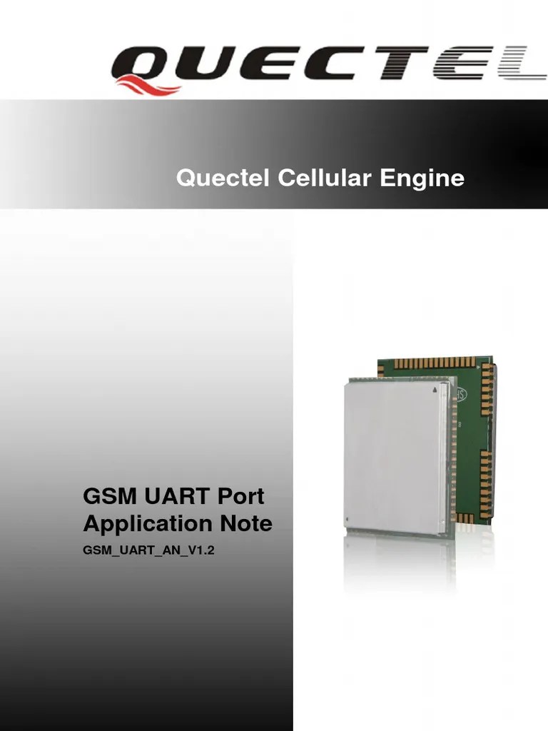 Quectel GSM UART Application Note V1.2 PDF Electrical Engineering