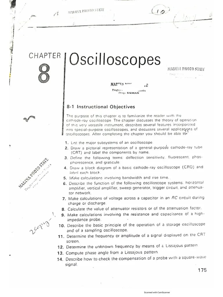 Oscilloscope Notes PDF