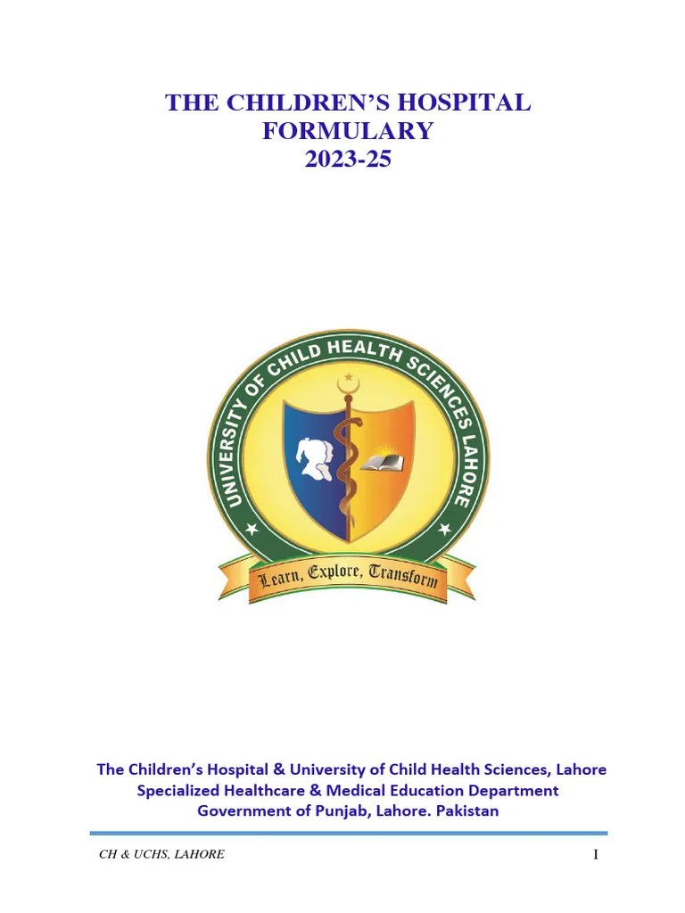 Children Hospital Formulary PDF Pharmacy Heart Failure