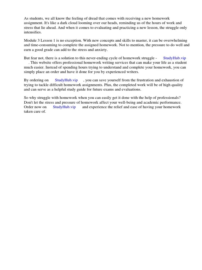 Evaluate Homework and Practice Module 3 Lesson 1 | PDF | Mathematics