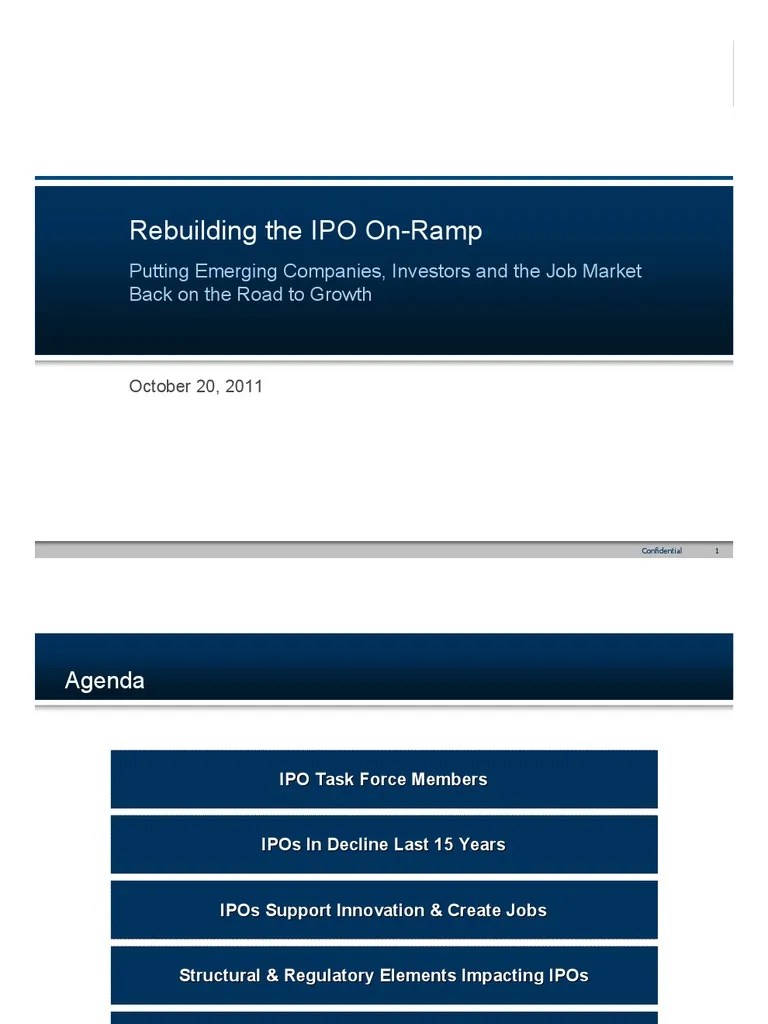 Ipo Task Force Deck Initial Public Offering Tech Start Ups