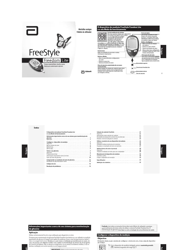 ART22310 504 Rev a Freestyle Freedom Lite Manual | PDF | Hipoglicemia