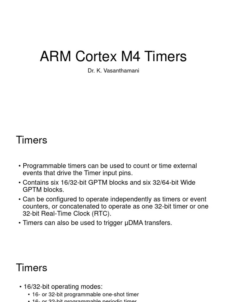 ARMCortex Timer Download Free PDF Timer Computer Science