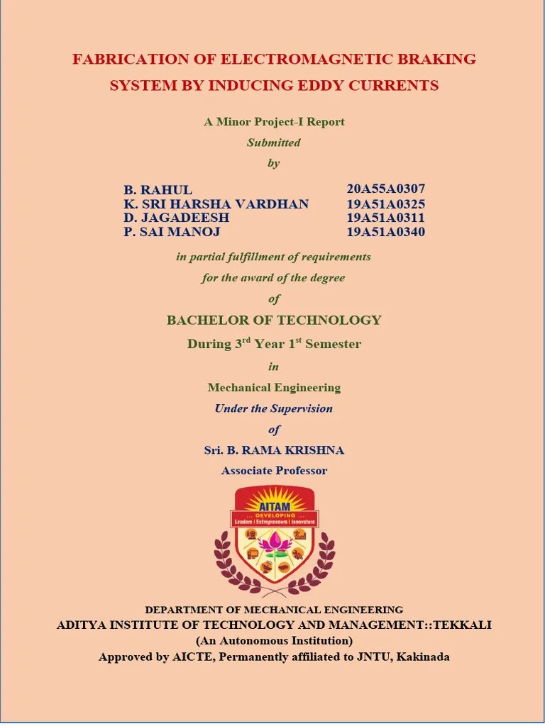 Eddy Currents Report PDF Induction Electric Motor